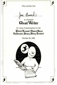 Ghost Writer Certificate